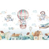 ФабрикаФресок Детские Звери над городом 794270 (400x270)