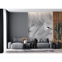 ФабрикаФресок Серые перья 153280 (300x280) Image #3