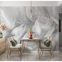 ФабрикаФресок Серые перья 153280 (300x280) Image #4