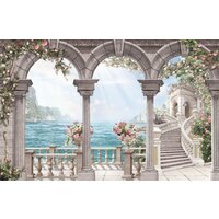 ФабрикаФресок Фреска с колоннами 844270 (400x270)