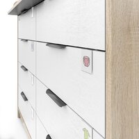 Атон Мебель Zeus 1008 ЛДСП с шариковыми направляющими (дуб сонома/белый) Image #6