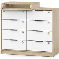 Атон Мебель Zeus 1008 ЛДСП с шариковыми направляющими (дуб сонома/белый) Image #2