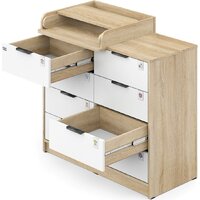 Атон Мебель Zeus 1008 ЛДСП с шариковыми направляющими (дуб сонома/белый) Image #3