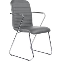 Brabix Visit CF-101 (хром/экокожа темно-серый)