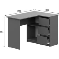 Mio Tesoro Денвер угловой (графит серый) Image #5