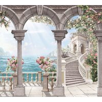 ФабрикаФресок Фреска с колоннами 843270 (300x270)