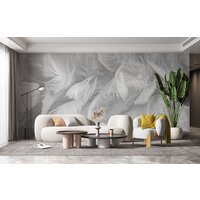 ФабрикаФресок Серые перья 155280 (500x280) Image #4