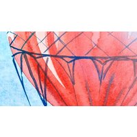 ФабрикаФресок Живопись. Акварельный Разноцветный Париж 1165270 (500x270) Image #2