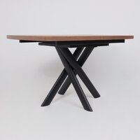 Мамадома Leonel-130 раздвижной 130-165х85 (дуб веллингтон/черный) Image #9