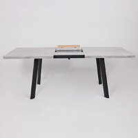 Мамадома Leon lux radial-180 раздвижной 180-240х95 (серый сланец/черный) Image #18