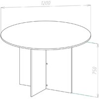 МДК СП-К круглый 1200x1200x750 (белый) Image #2