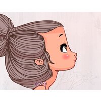 ФабрикаФресок Сказка Девочка и единорог 243265 (300x265) Image #2