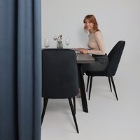 Мамадома Leon lux radial-180 раздвижной 180-240х95 (дымчатая керамика/черный) Image #2