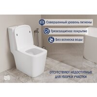 Lauter W09 P-TRAP с жестким сиденьем и микролифтом 21900002 (горизонтальный выпуск) Image #3