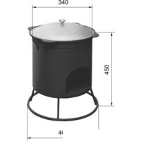 Везувий Печь под казан 6-8л Image #2