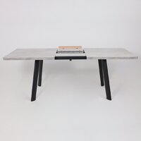 Мамадома Leon lux radial-160 раздвижной 160-205х90 (серый сланец/черный) Image #18