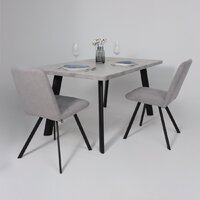 Мамадома Leon lux radial-160 раздвижной 160-205х90 (серый сланец/черный) Image #4