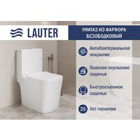 Lauter W09 S-TRAP с полипропиленовым сиденьем и микролифтом 21900003 (вертикальный выпуск)