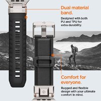 Spigen DuraPro Armor PU для Apple Watch Ultra 49/46/45/44/42 мм AMP07591 (черный) Image #12