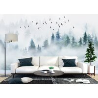 ФабрикаФресок Светлый туманный лес 012465 (400x265) Image #4