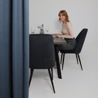 Мамадома Leon lux radial-160 раздвижной 160-205х90 (дымчатая керамика/чёрный) Image #2