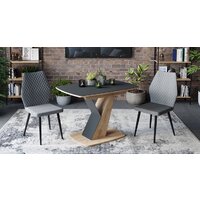 Трия Гарда тип 1 (дуб крафт золото/стекло матовое черный графит) Image #3