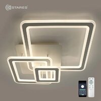 Estares Triplex Square 124W 3S-APP-596x596x146-WHITE/WHITE-220-IP20 Image #3
