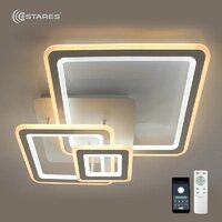 Estares Triplex Square 124W 3S-APP-596x596x146-WHITE/WHITE-220-IP20 Image #2