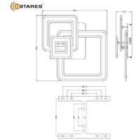 Estares Triplex Square 124W 3S-APP-596x596x146-WHITE/WHITE-220-IP20 Image #7