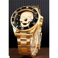 Skmei 9195 (золотистый/черный) Image #2