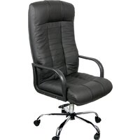 Деловая обстановка Атлант Стандарт (хром/кожа черный)