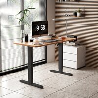 WellDesk Basic 1300x675х18 (черный/дуб термо черно-коричневый) Image #5