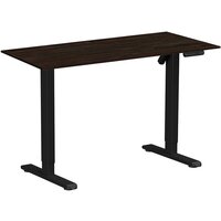 WellDesk Basic 1300x675х18 (черный/дуб термо черно-коричневый)