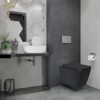 Lauter Magdeburg с жестким сиденьем Soft Close 21103EC (черный матовый, скрытое крепление) Image #7