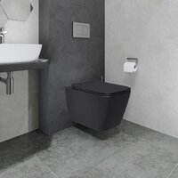 Lauter Magdeburg с жестким сиденьем Soft Close 21103EC (черный матовый, скрытое крепление) Image #8