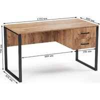 Soma Slava 135x66 (дуб крафт золотой/черный) Image #6