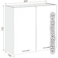 Кортекс-мебель Корнелия Лира ВШ80с (венге светлый) Image #2