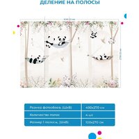 ФабрикаФресок Детские Панды в Лесу 994270 (400x270) Image #6