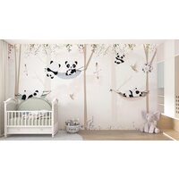 ФабрикаФресок Детские Панды в Лесу 994270 (400x270) Image #4