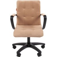 CHAIRMAN 030 (ткань, Т-10 бежевый/пластик/ролик PU) Image #2