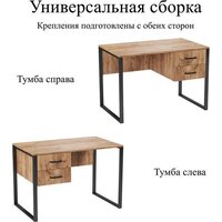 Soma Slava 110x66 (дуб крафт золотой/черный) Image #2