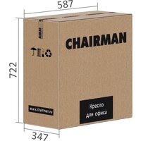 CHAIRMAN 030 (ткань, T-75 бирюзовый/пластик) Image #6