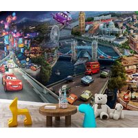 ФабрикаФресок Тачки в городе мультфильм 883270 (300x270) Image #4