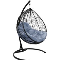 M-Group Капля 11020409 (черный ротанг/серая подушка)