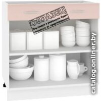 Кортекс-мебель Корнелия Лира НШ80р1ш без столешницы (белый) Image #2