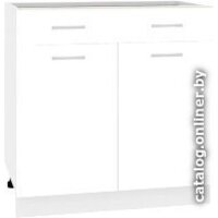 Кортекс-мебель Корнелия Лира НШ80р1ш без столешницы (белый)