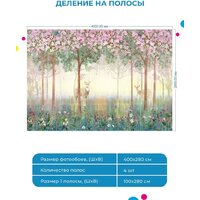 ФабрикаФресок Олени в лесу Афреска 404280 (400x280) Image #5