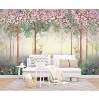 ФабрикаФресок Олени в лесу Афреска 404280 (400x280) Image #4