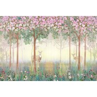 ФабрикаФресок Олени в лесу Афреска 404280 (400x280)