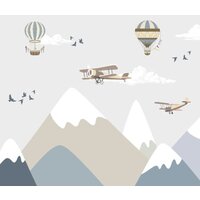 ФабрикаФресок Детские Горы и самолеты 503270 (300x270)